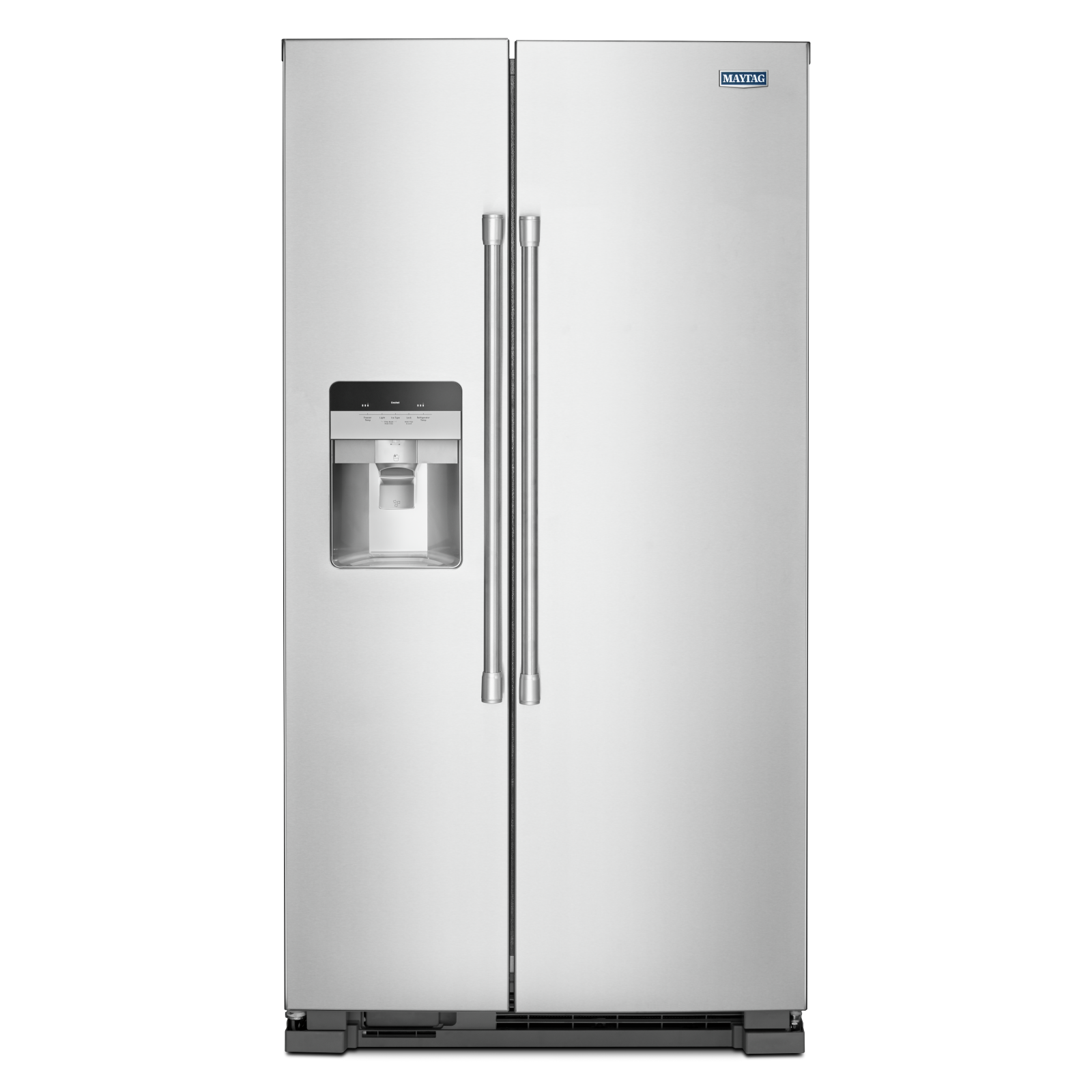 Maytag - 35.875 Inch 24.5 cu. ft Side by Side Refrigerator in Stainless - MSS25C4MGZ