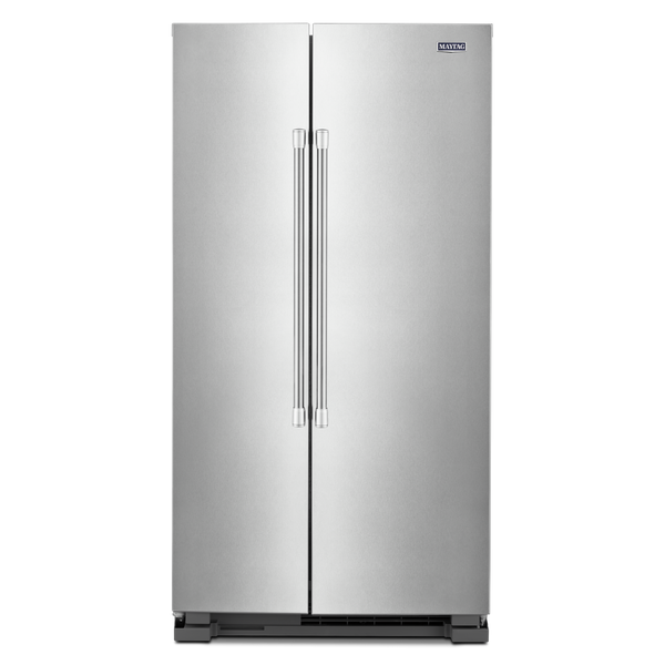 Maytag - 35.875 Inch 24.9 cu. ft Side by Side Refrigerator in Stainles