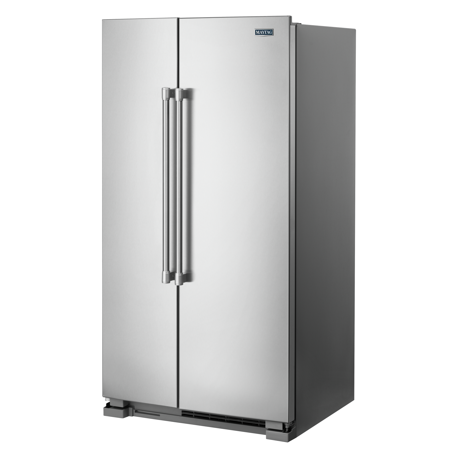 Maytag - 35.875 Inch 24.9 cu. ft Side by Side Refrigerator in Stainless - MSS25N4MKZ