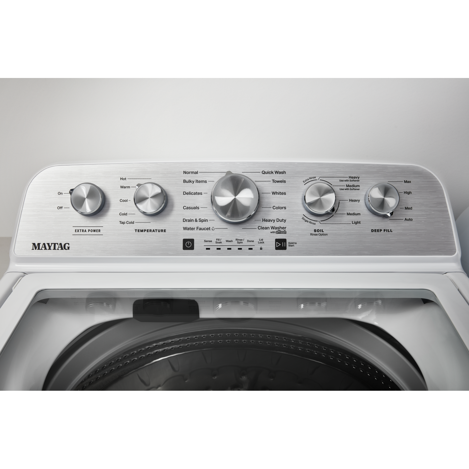 Maytag - 5.5 cu. Ft  Top Load Washer in White - MVW5430MW