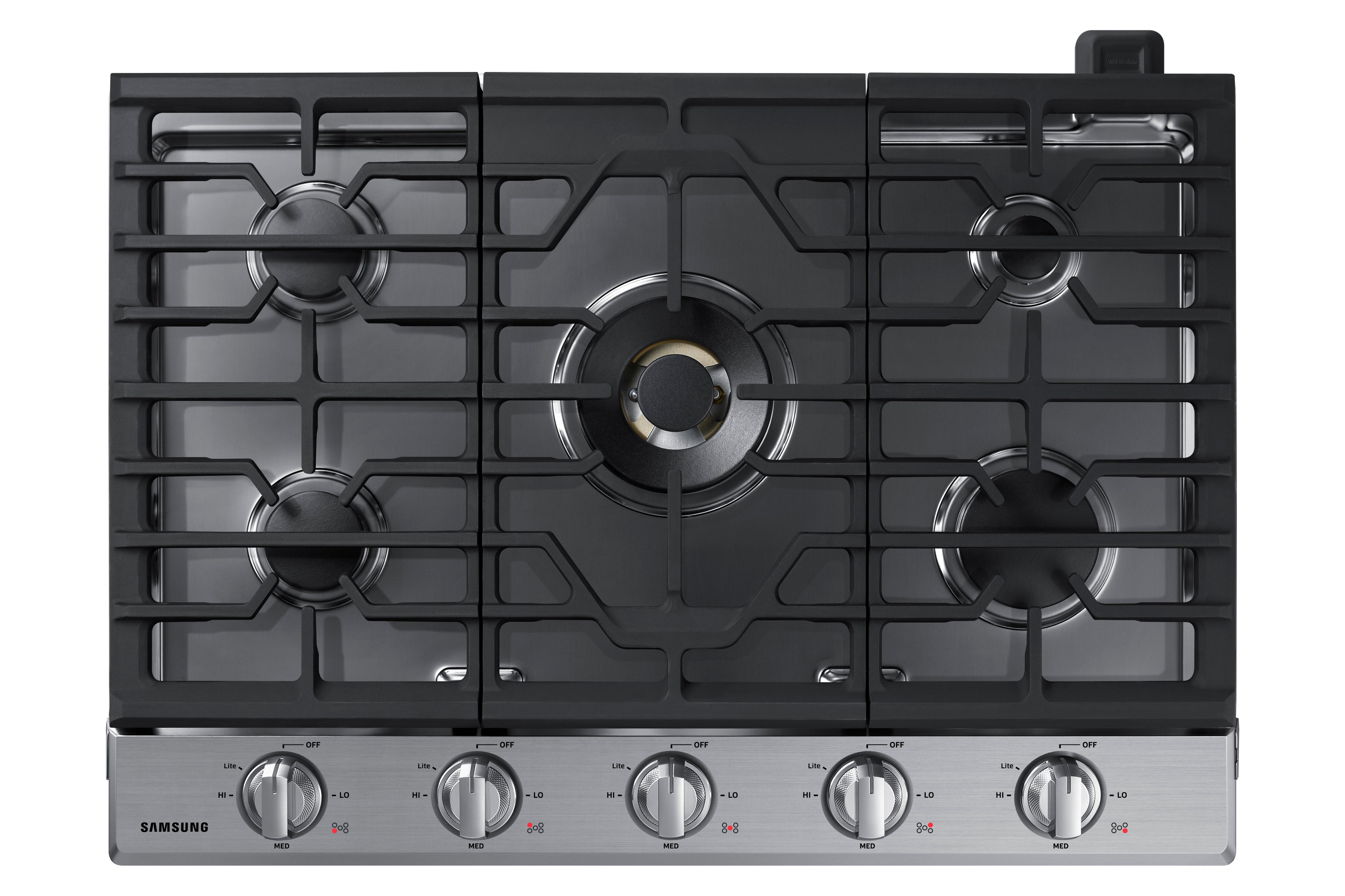 Samsung - 30 inch wide Gas Cooktop in Stainless - NA30N7755TS