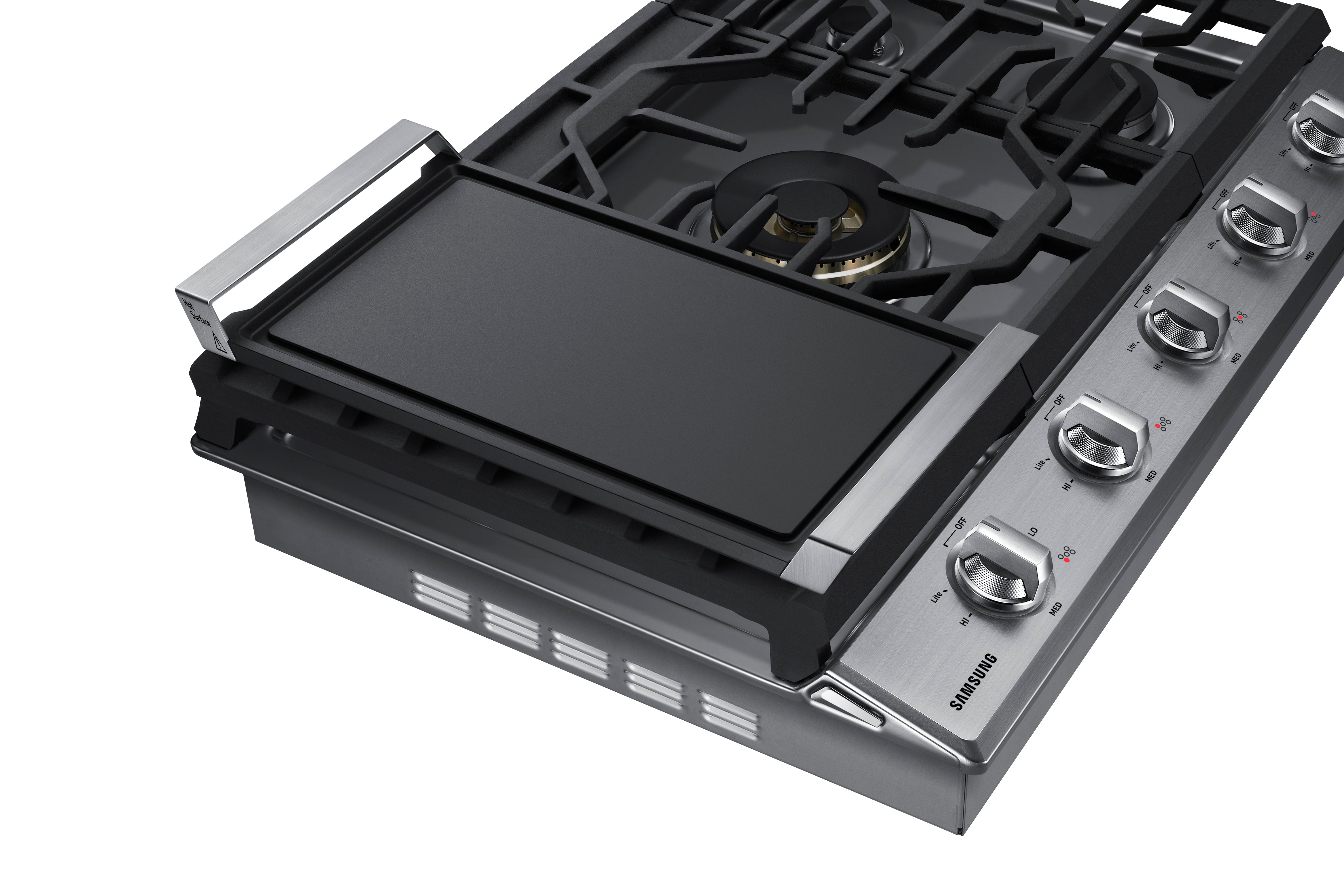Samsung - 30 inch wide Gas Cooktop in Stainless - NA30N7755TS