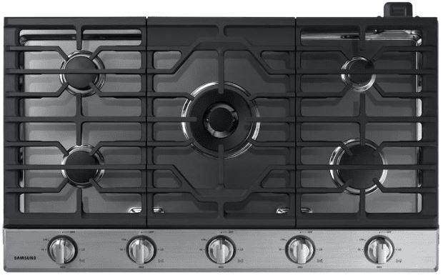 Samsung - 36 inch wide Gas Cooktop in Stainless - NA36N7755TS