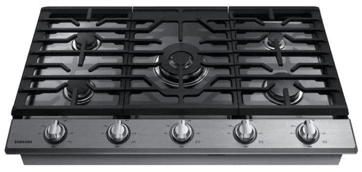 Samsung - 36 inch wide Gas Cooktop in Stainless - NA36N7755TS