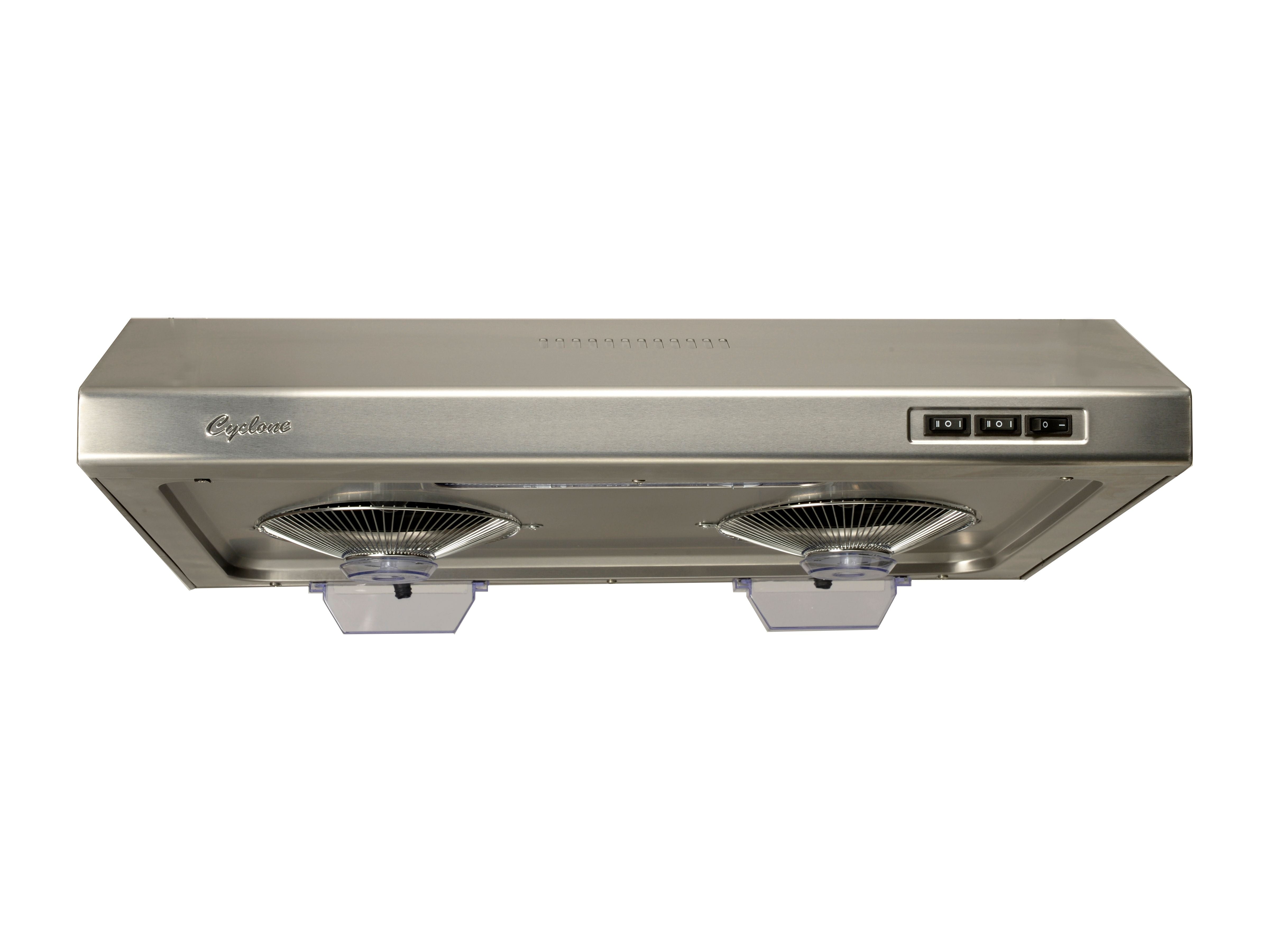 Cyclone - 29.75 Inch 680 CFM Under Cabinet Range Vent in Stainless - NA940DSS