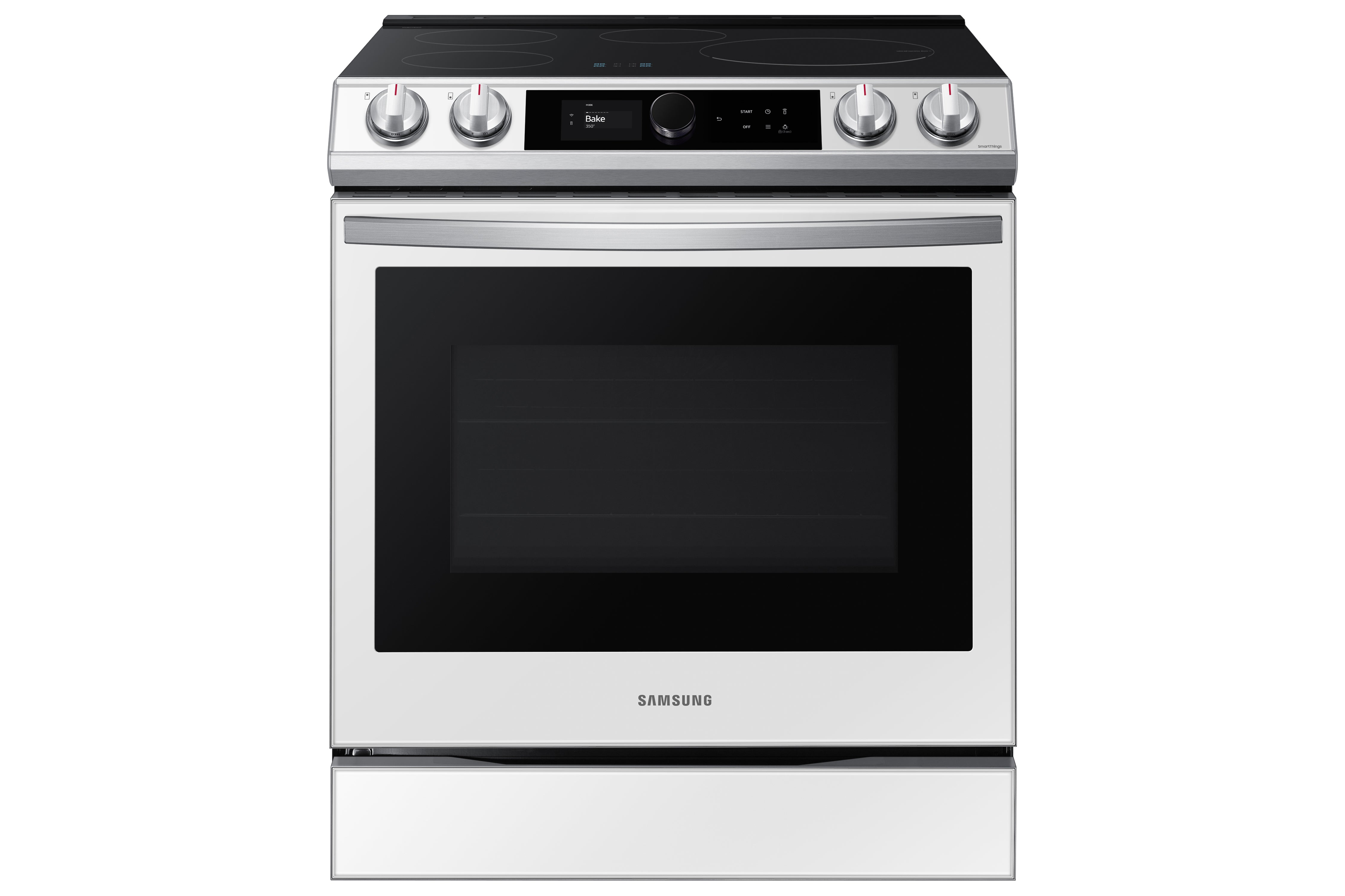 Samsung - Bespoke 6.3 cu. ft  Induction Range in White - NE63BB891112AC
