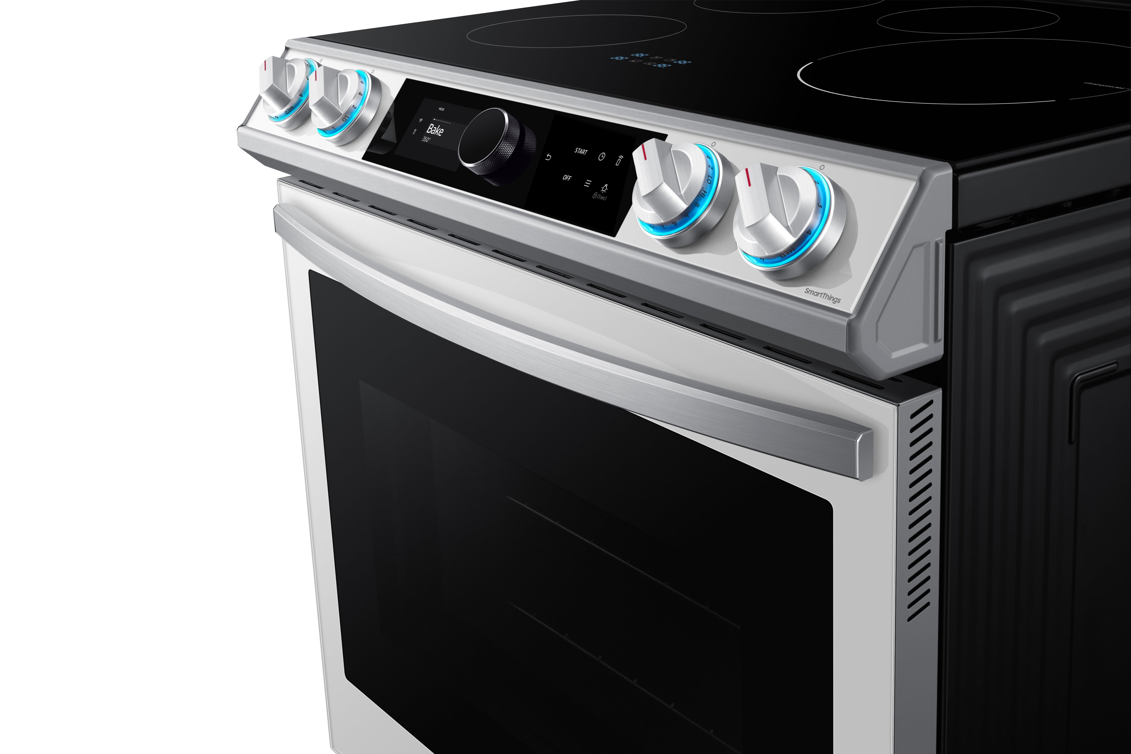 Samsung - Bespoke 6.3 cu. ft  Induction Range in White - NE63BB891112AC