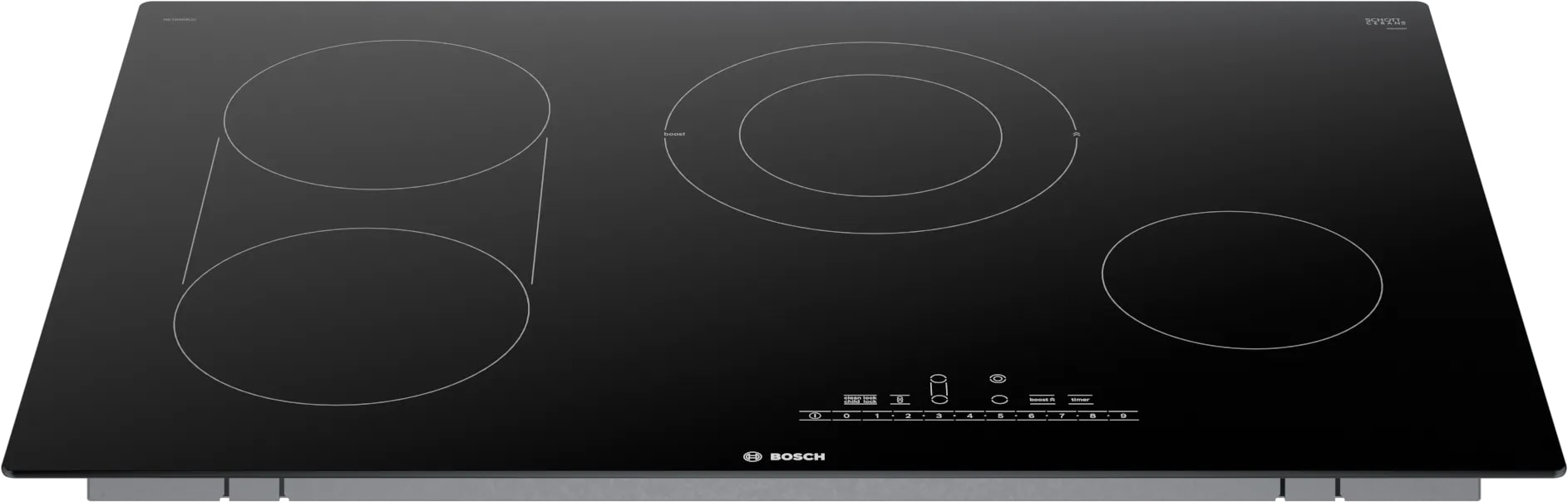 Bosch - 31 inch wide Electric Cooktop in Black - NET8069UC