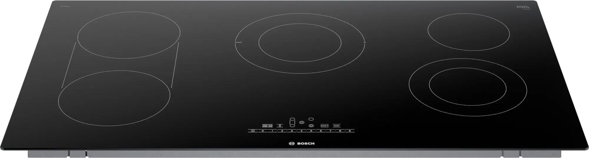 Bosch - 37 inch wide Electric Cooktop in Black - NET8669UC
