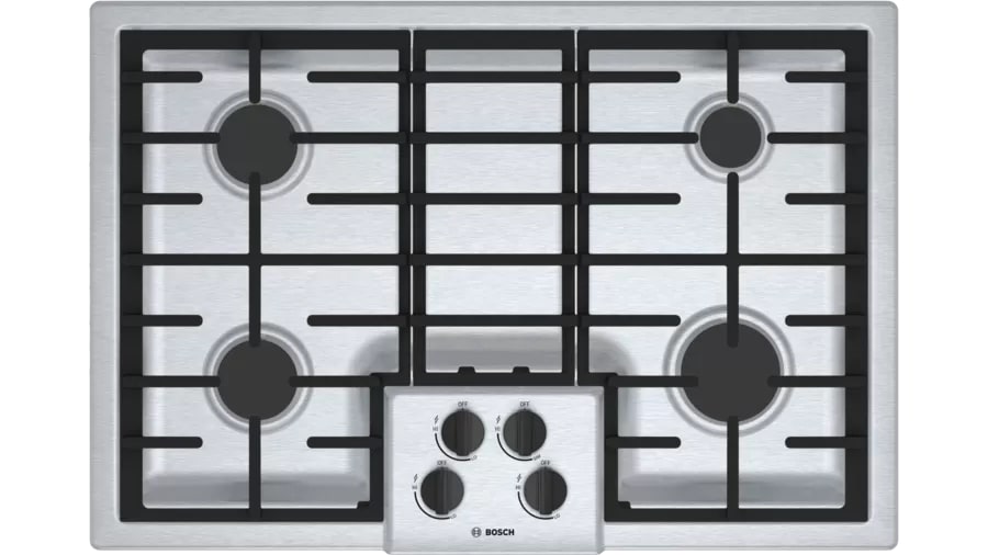 Bosch - 31 inch wide Gas Cooktop in Stainless - NGM5055UC