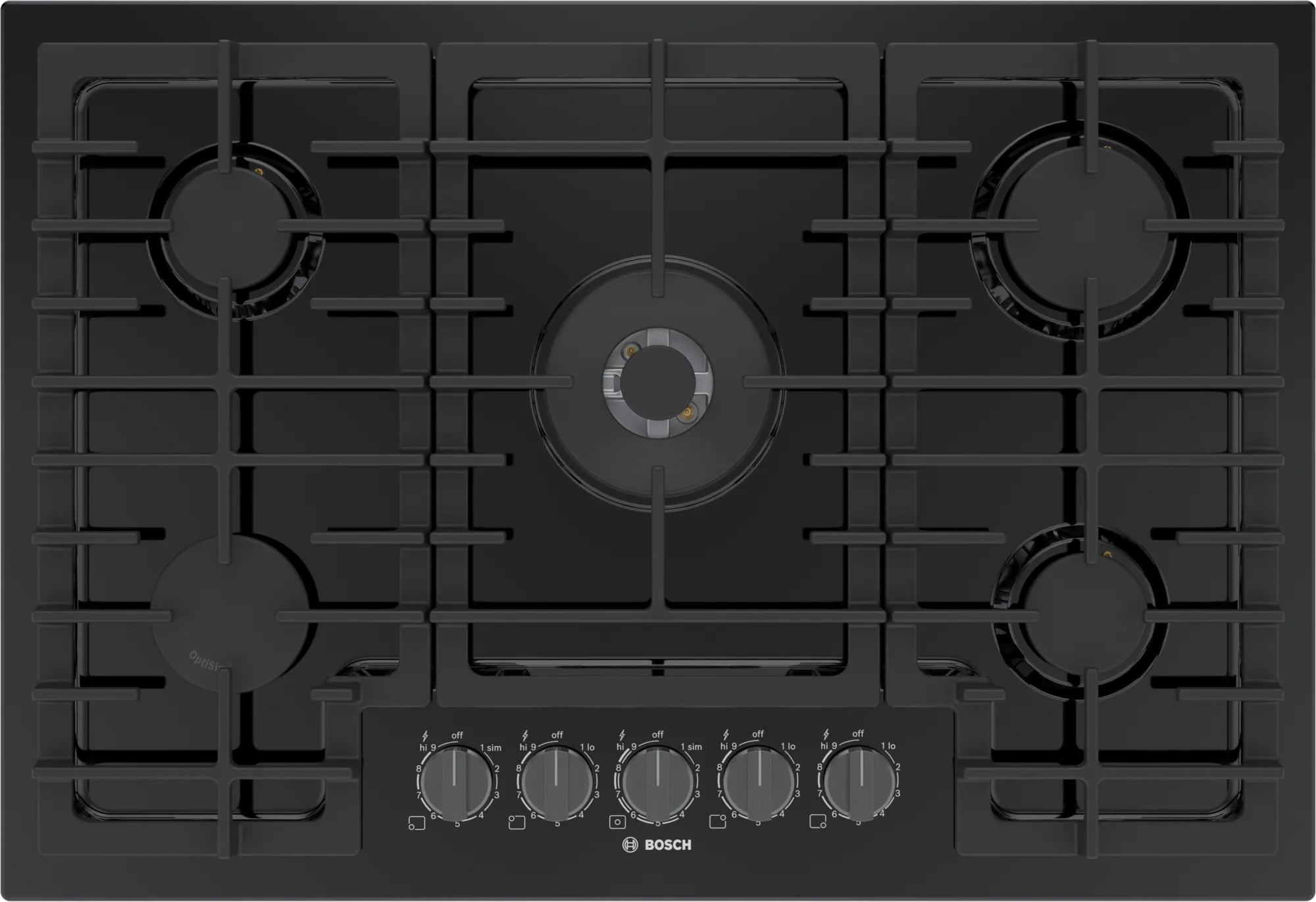 Bosch - 31 inch wide Gas Cooktop in Black - NGM8048UC
