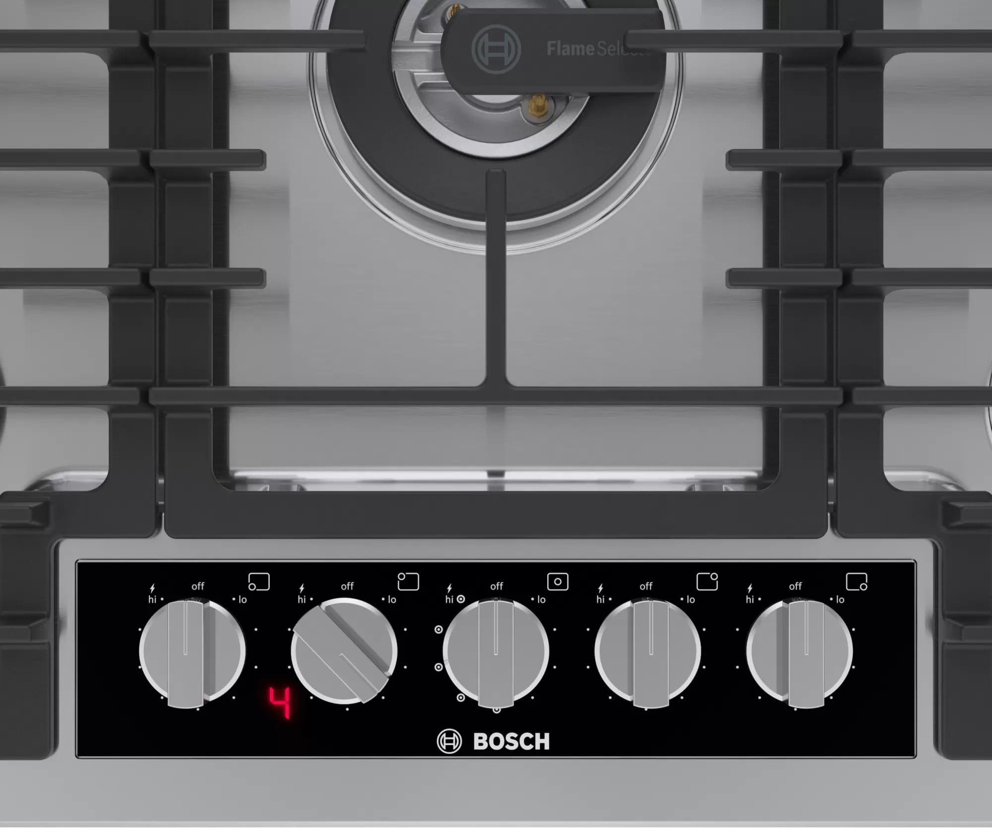 Bosch - 31 inch wide Gas Cooktop in Stainless - NGMP058UC