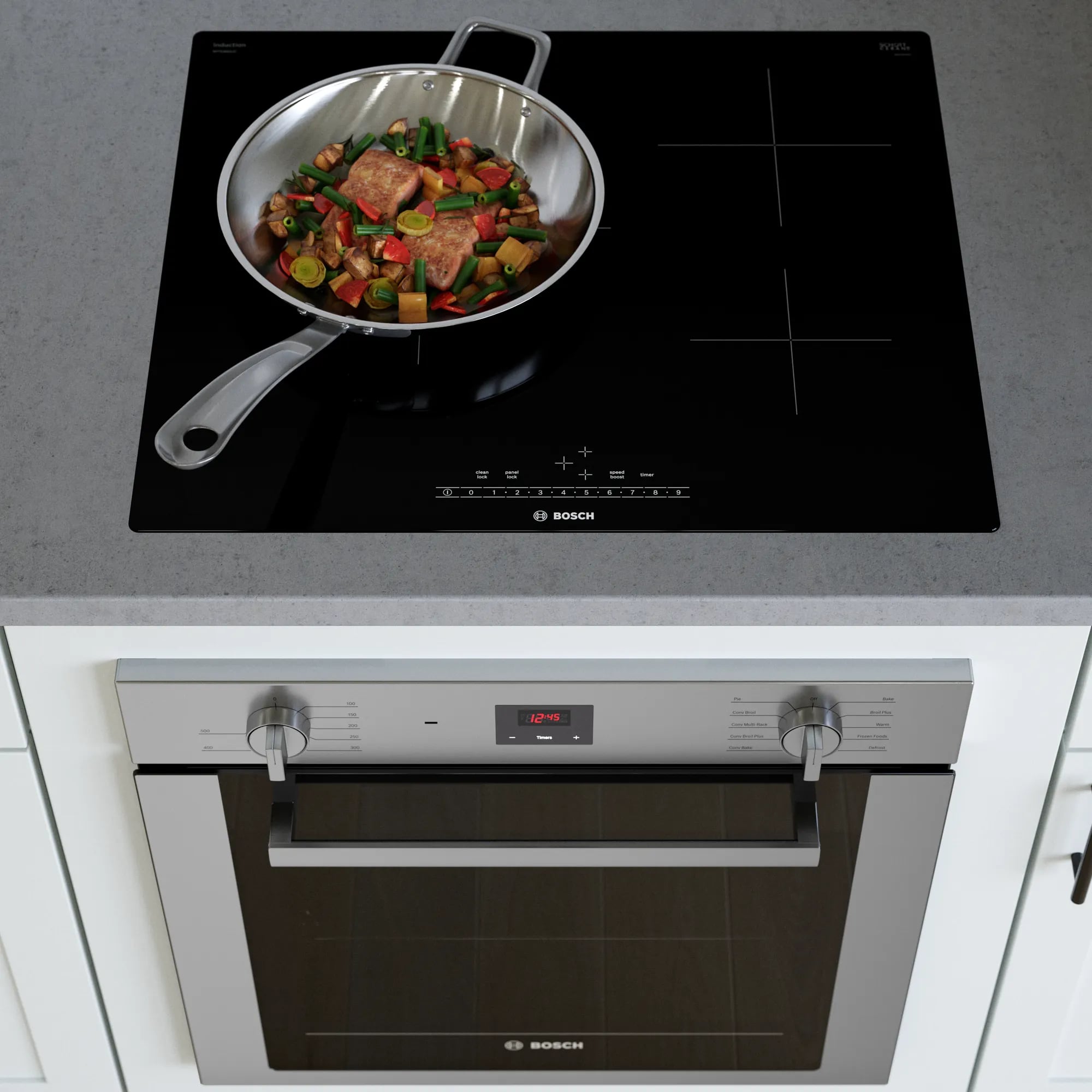 Bosch - 24 inch wide Induction Cooktop in Black - NIT5460UC