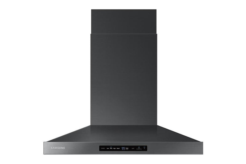 Samsung - 30 Inch 600 CFM Wall Mount and Chimney Range Vent in Black Stainless - NK30K7000WG
