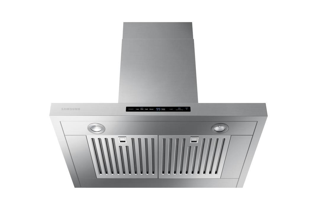 Samsung - 30 Inch 600 CFM Wall Mount and Chimney Range Vent in Stainless - NK30K7000WS
