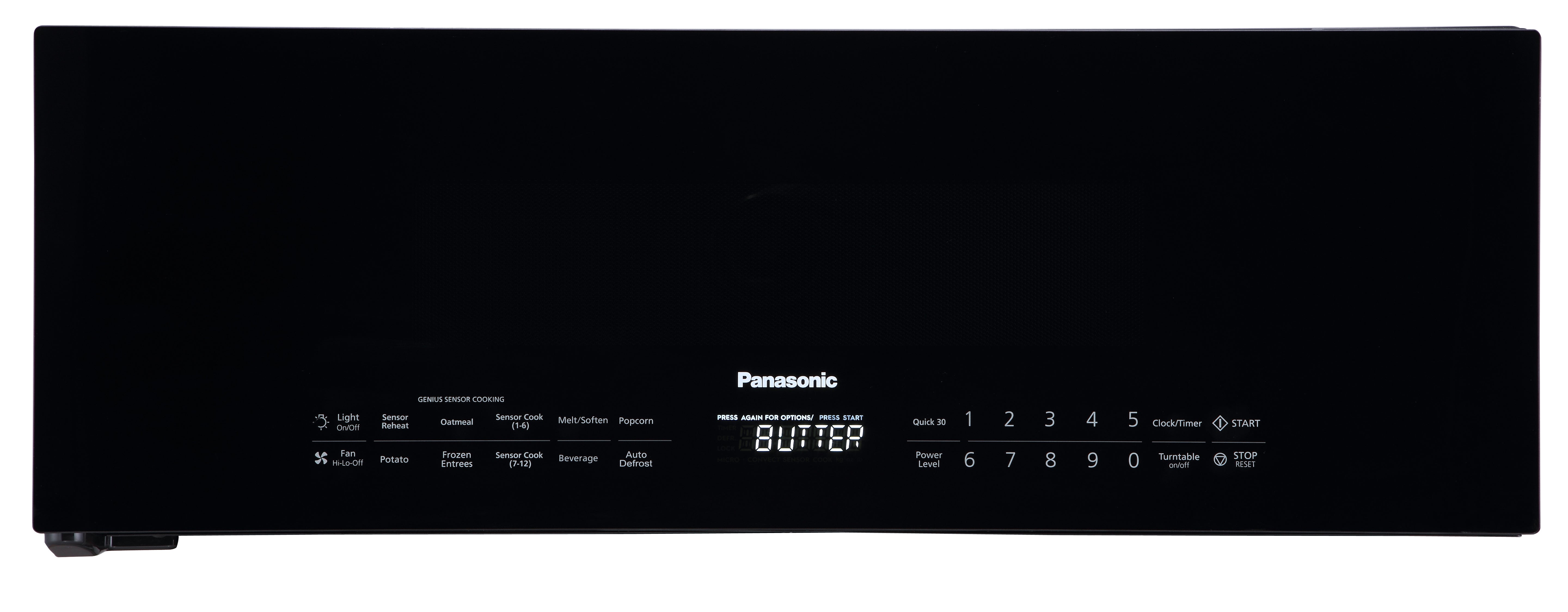 Panasonic - 1.2 cu. Ft  Over the range Microwave in Black - NNSG65NB