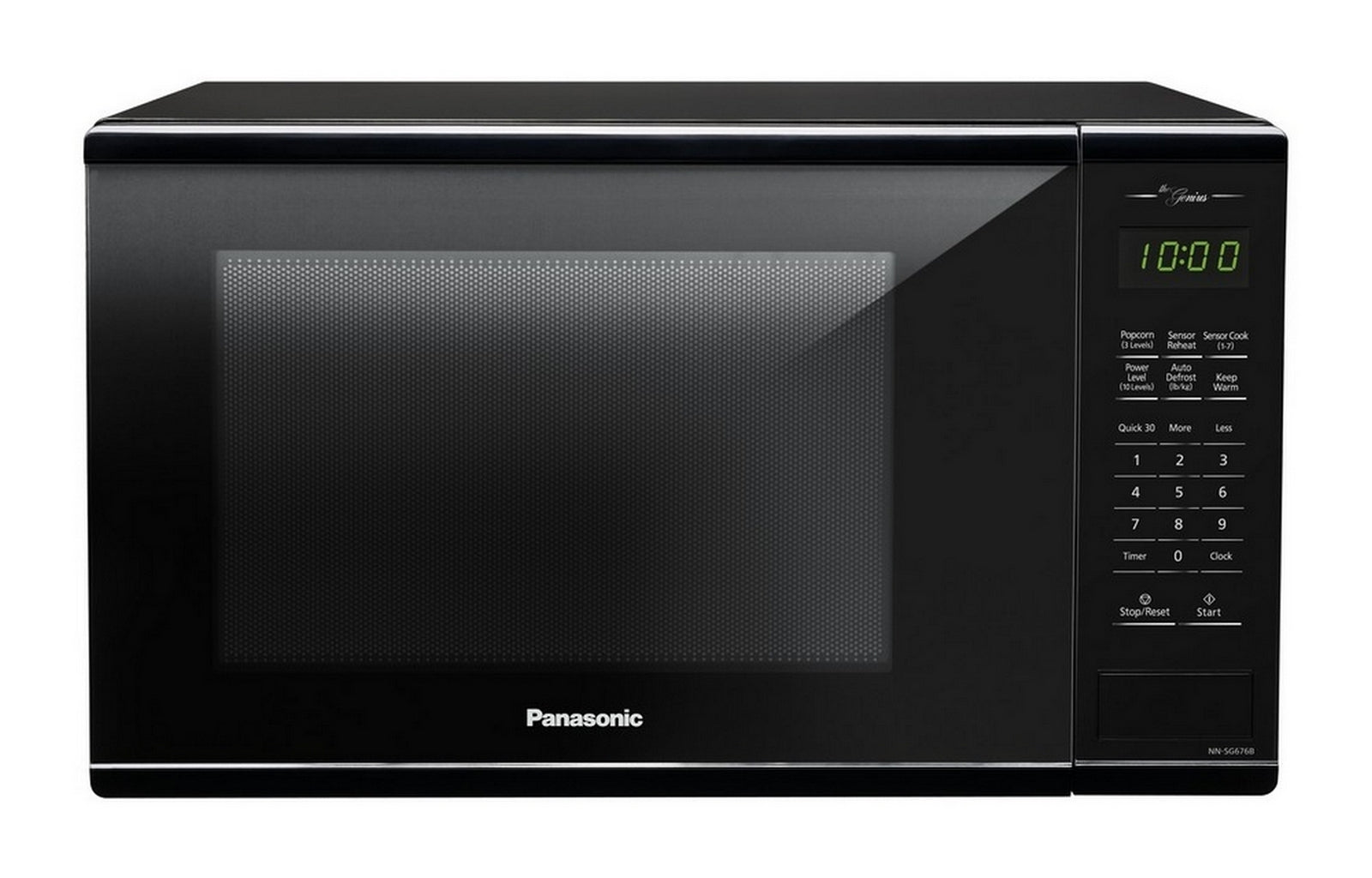 Panasonic - 1.3 cu. Ft  Built In Microwave in Black - NNSG676B