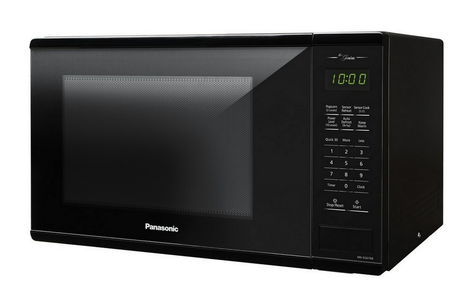 Panasonic - 1.3 cu. Ft  Built In Microwave in Black - NNSG676B