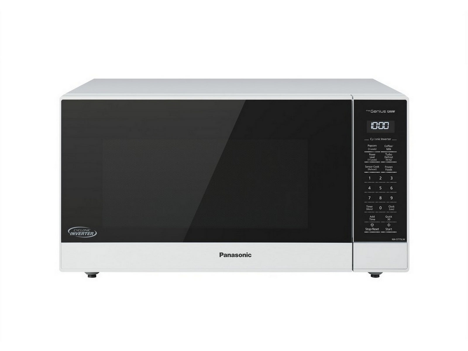 Panasonic - 1.6 cu. Ft  Counter top Microwave in White - NNST75LW