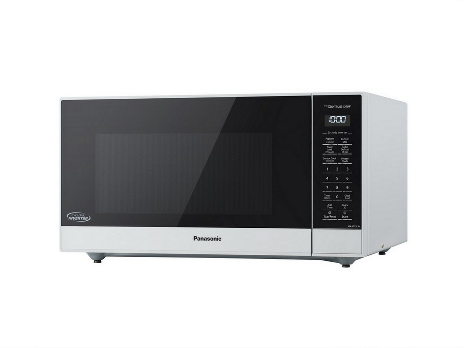 Panasonic - 1.6 cu. Ft  Counter top Microwave in White - NNST75LW