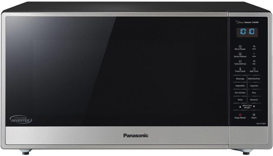 Panasonic - 1.6 cu. Ft  Counter top Microwave in Stainless steel - NNST785S