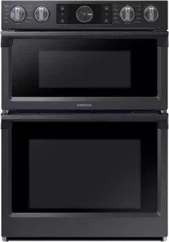 Samsung - 7.0 cu. ft Combination Wall Oven in Black stainless  - NQ70M7770DG