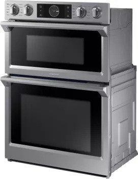 Samsung - 7.1 cu. ft Combination Wall Oven in Stainless - NQ70M7770DS