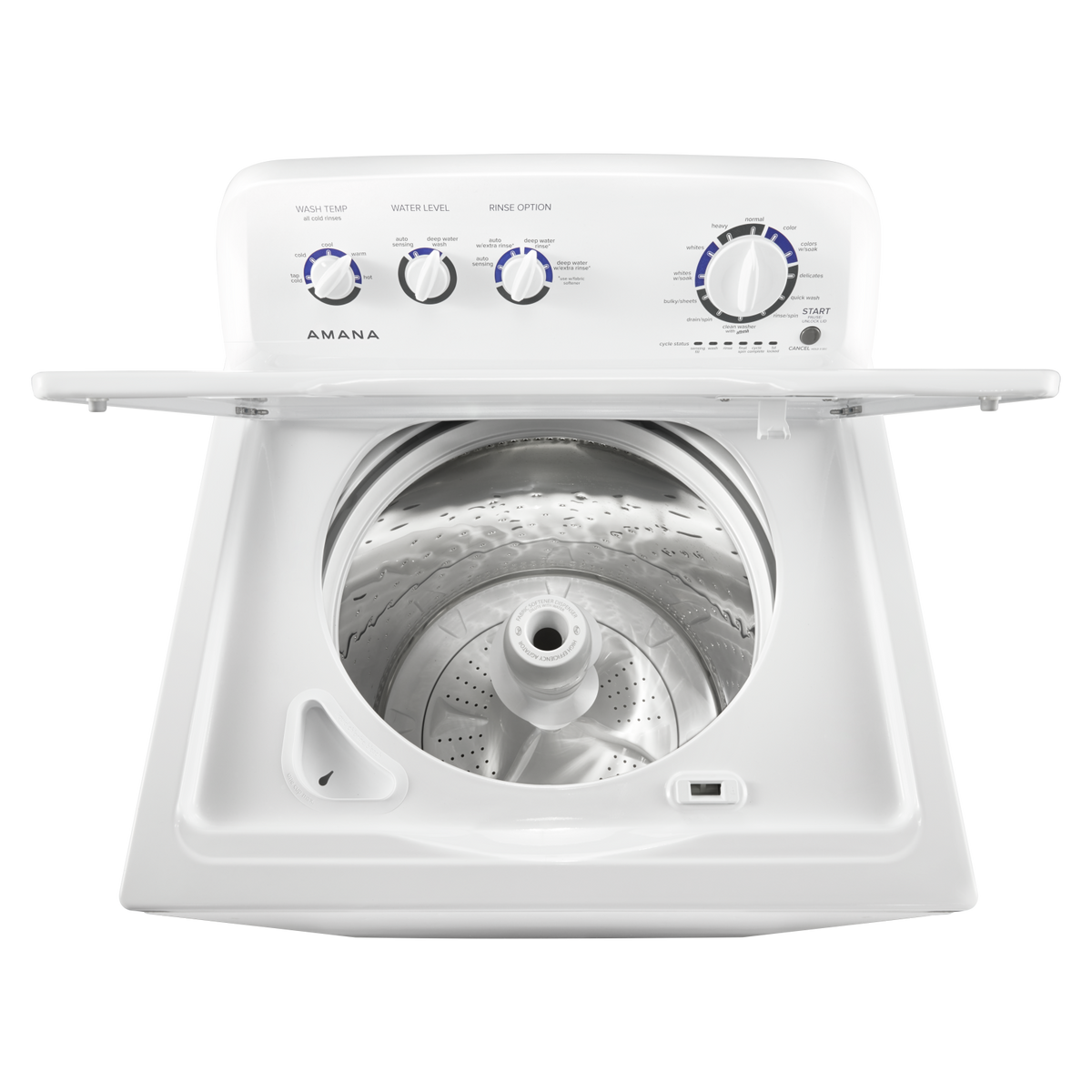 Amana 4.4 cu. Ft Top Load Washer in White NTW4519JW