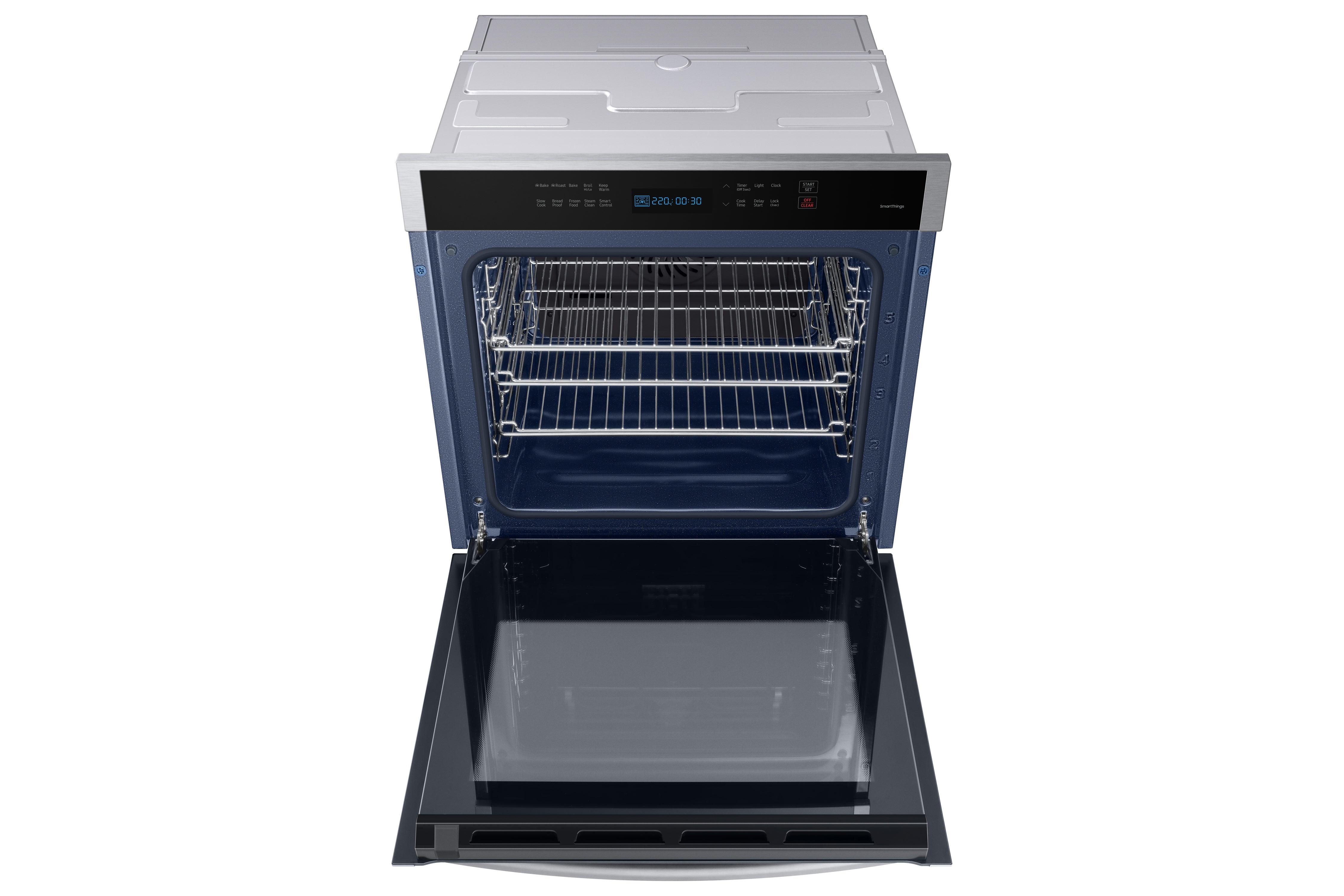 Samsung - 3.1 cu. ft Single Wall Oven in Stainless - NV31T4551SS