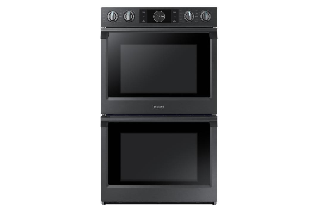 Samsung - 10.2 cu. ft Double Wall Oven in Black Stainless - NV51K7770DG