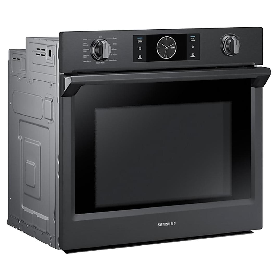 Samsung - 5.1 cu. ft Single Wall Oven in Black Stainless - NV51K7770SG