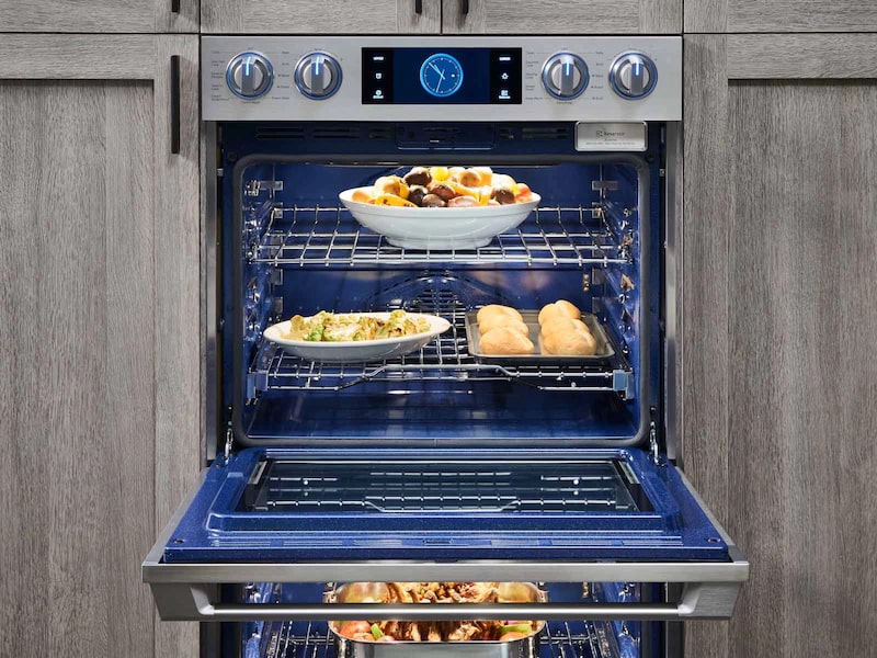 Samsung - 10.2 cu. ft Double Wall Oven in Stainless - NV51M9770DS