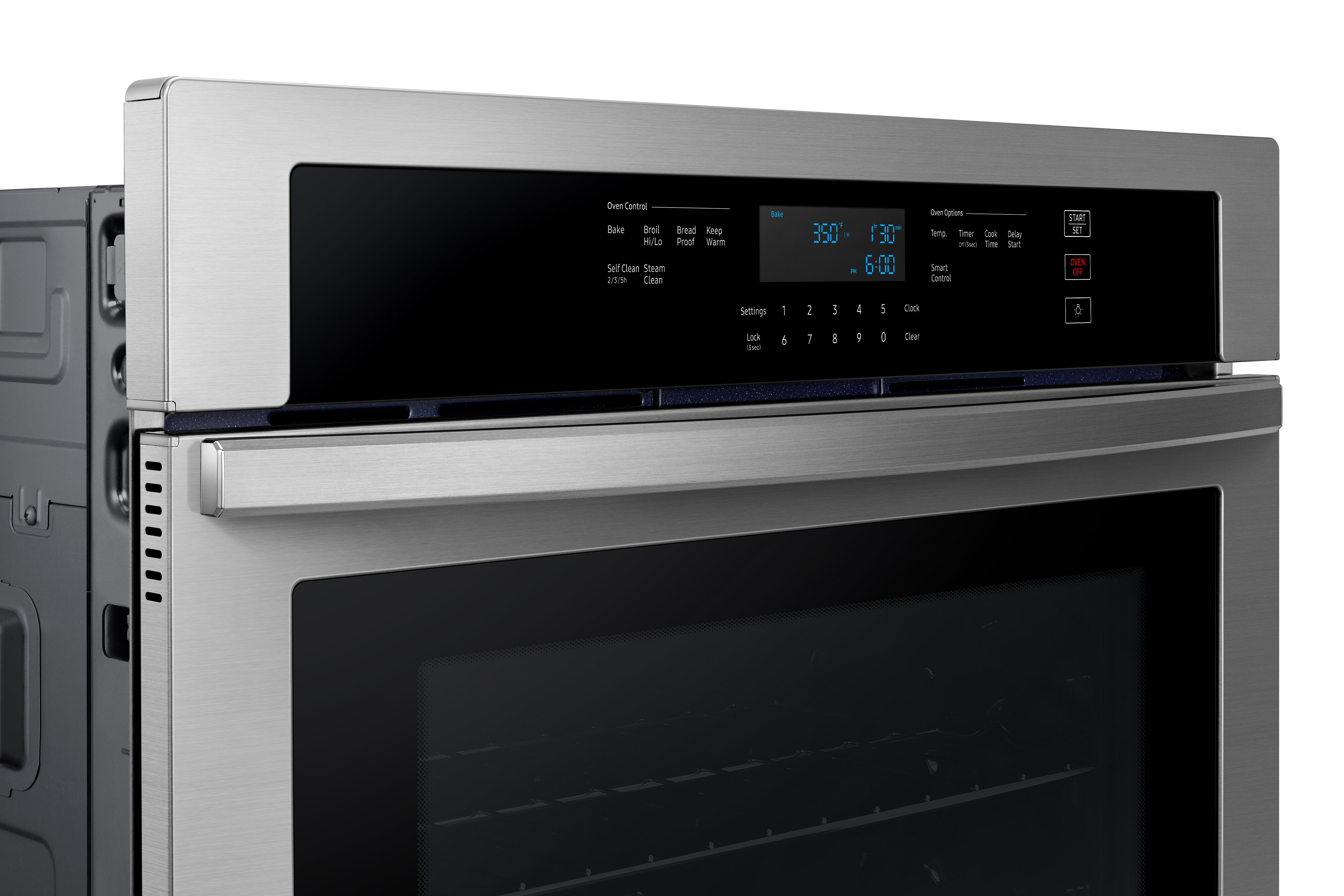 Samsung - 5.1 cu. ft Single Wall Oven in Stainless - NV51T5512SS