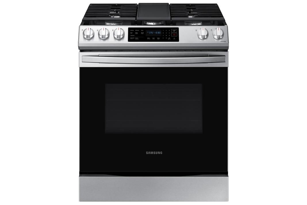 Samsung - 6.3 cu. ft  Gas Range in Stainless (Open Box) - NX60T8311SS