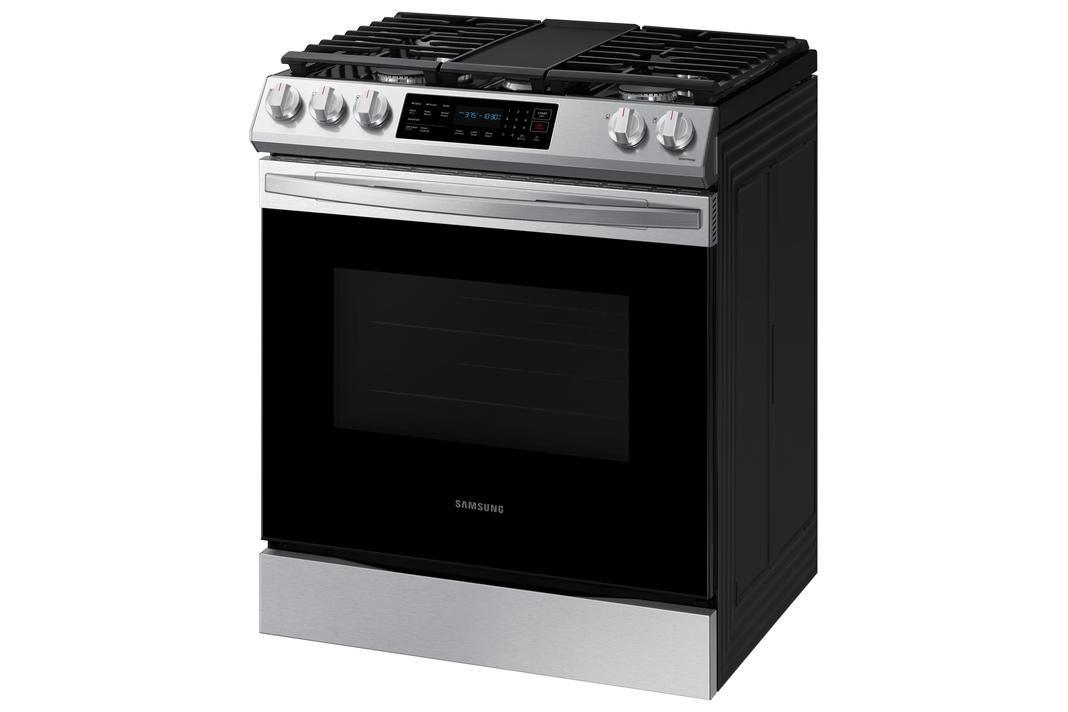 Samsung - 6.3 cu. ft  Gas Range in Stainless (Open Box) - NX60T8311SS