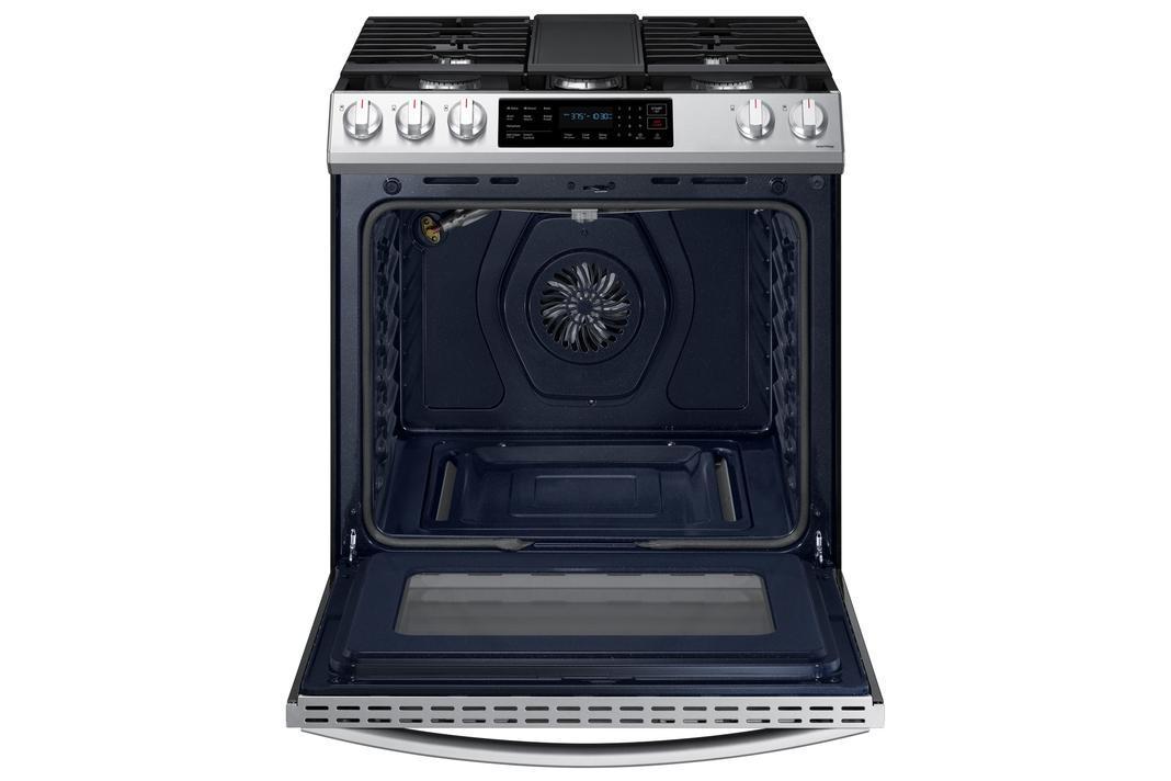 Samsung - 6.3 cu. ft  Gas Range in Stainless (Open Box) - NX60T8311SS