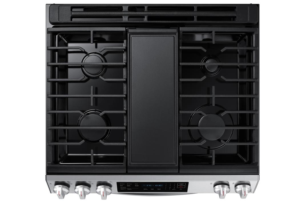 Samsung - 6.3 cu. ft  Gas Range in Stainless (Open Box) - NX60T8311SS