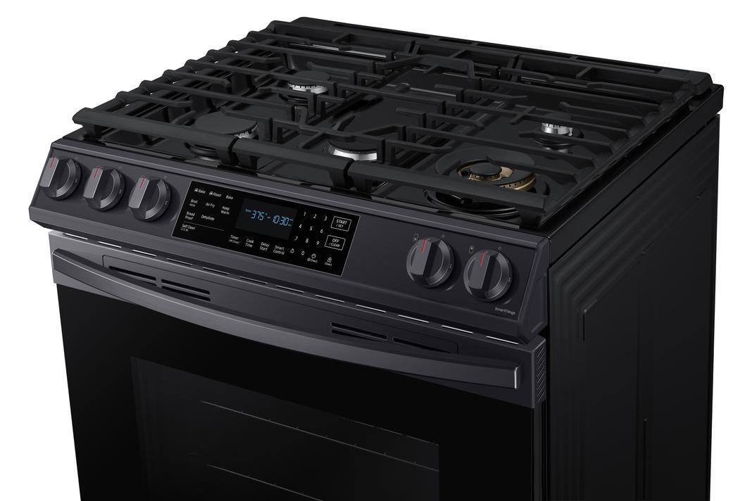 Samsung - 6 cu. ft  Gas Range in Black Stainless - NX60T8511SG