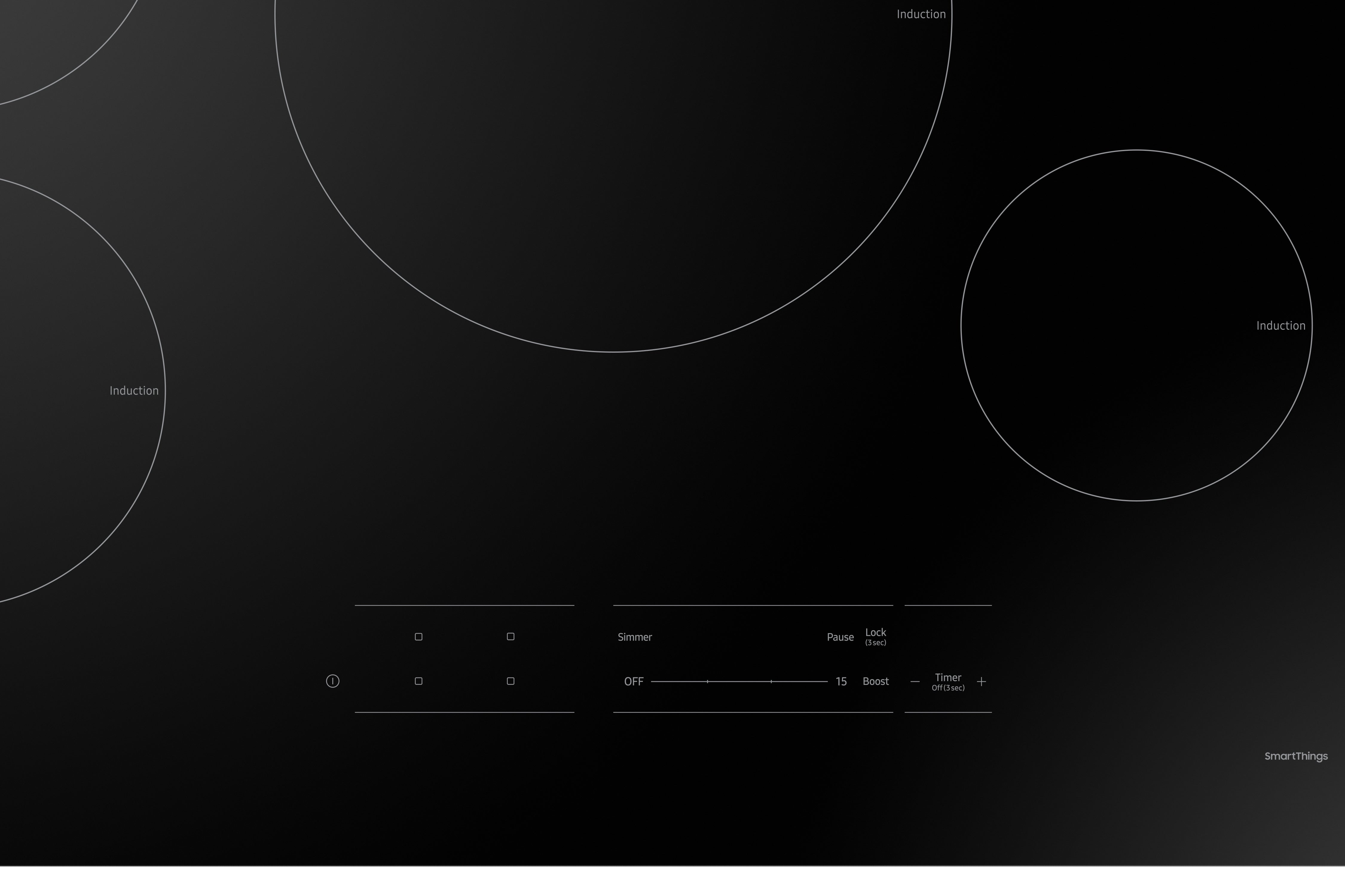 Samsung - 30 inch wide Induction Cooktop in Black - NZ30A3060UK