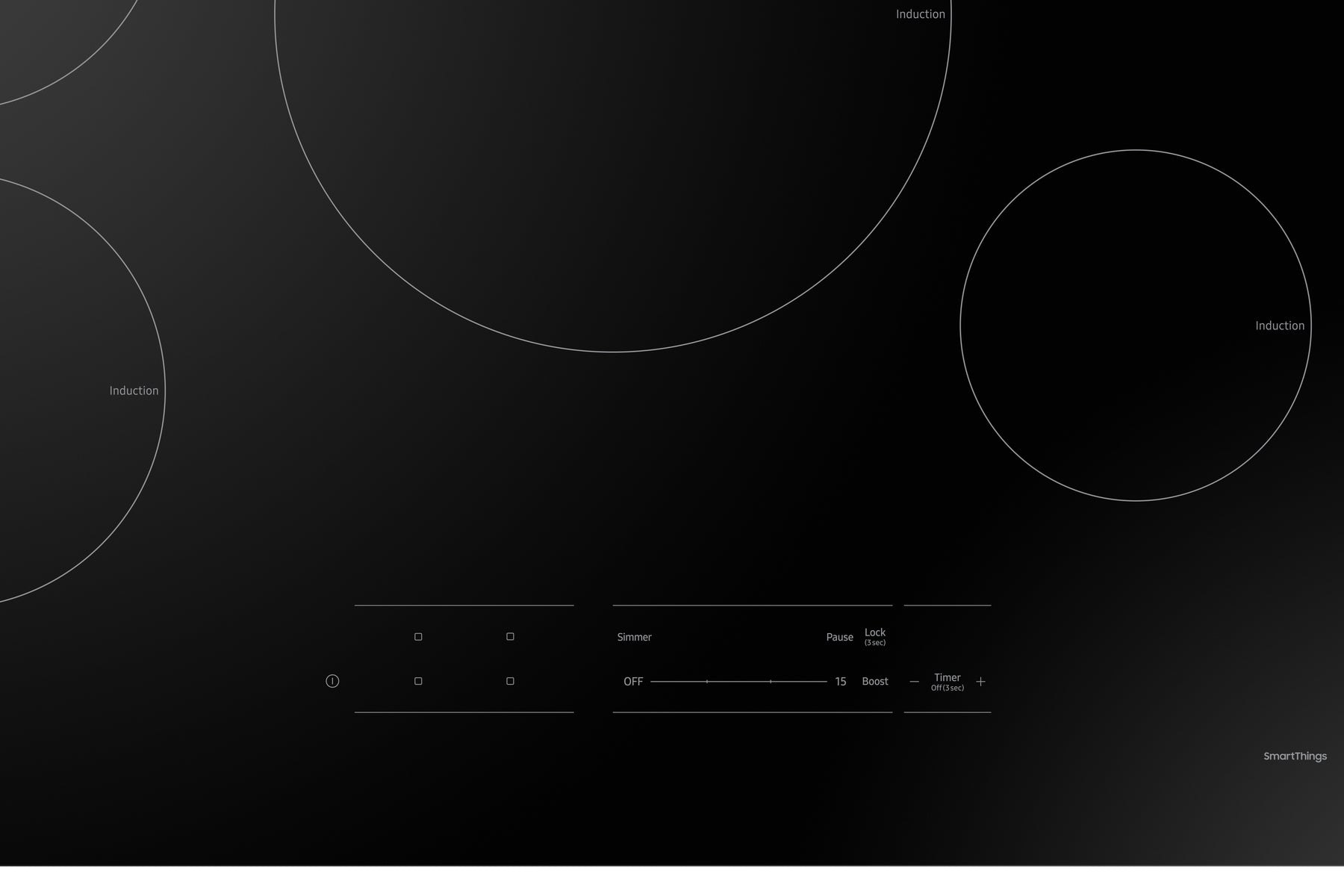 Samsung 30 inch wide Induction Cooktop in Black NZ30A3060UK