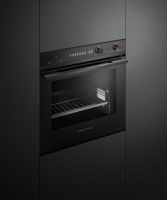 Fisher Paykel - 3 cu. ft Single Wall Wall Oven in Black - OB24SCD9PB1