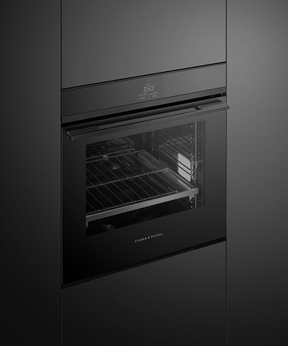 Fisher Paykel - 3 cu. ft Single Wall Wall Oven in Black - OB24SDPTB1