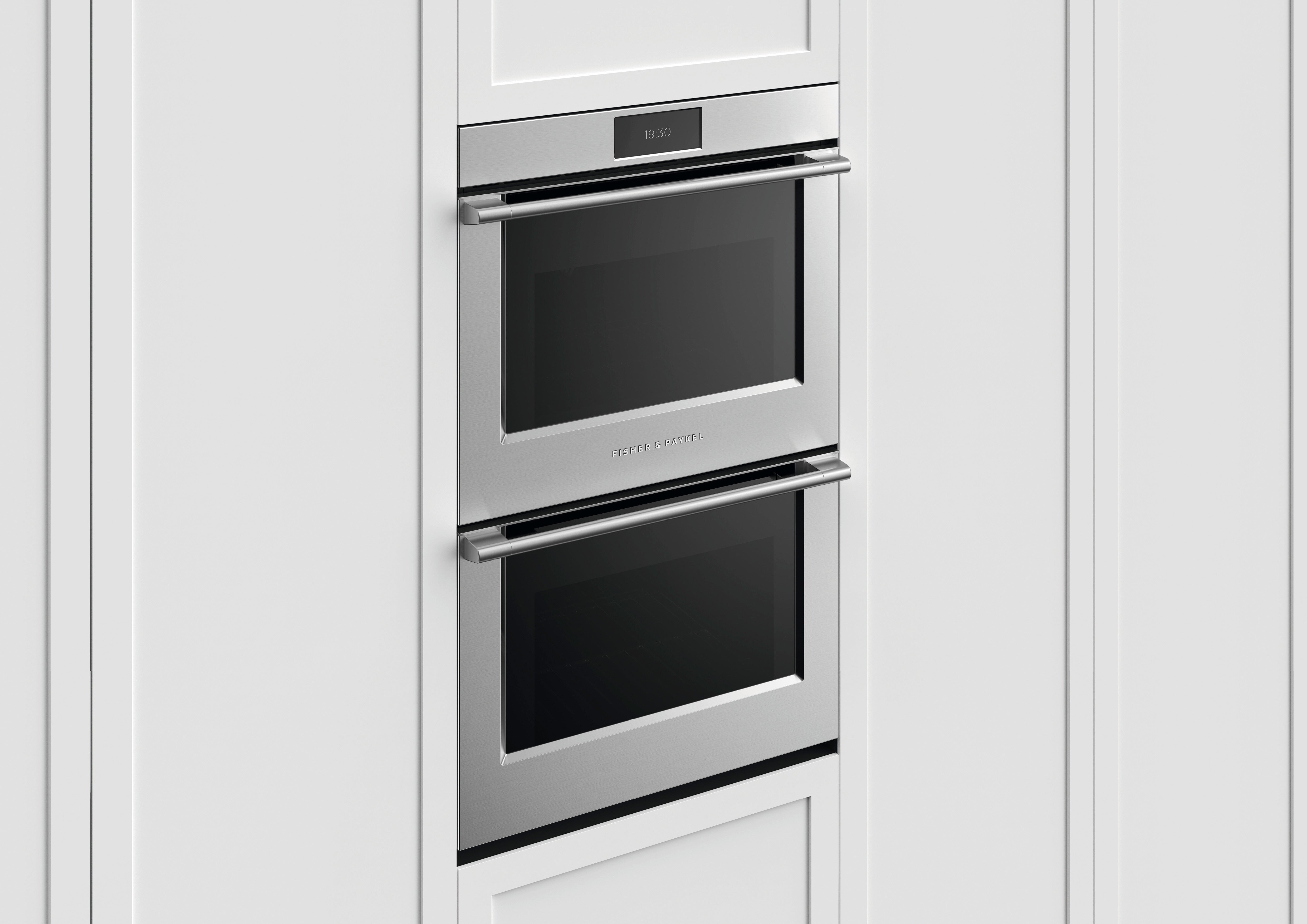 Fisher & Paykel - 8.2 cu. ft Double Wall Oven in Stainless - OB30DPPTX1