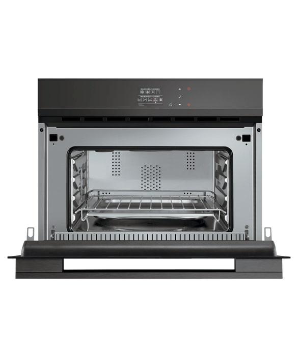 Fisher Paykel - 1.3 cu. ft Speed Wall Oven in Black - OM24NDBB1