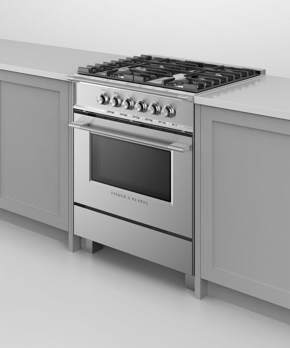 Fisher Paykel - 3.5 cu. ft  Gas Range in Stainless - OR30SCG4X1