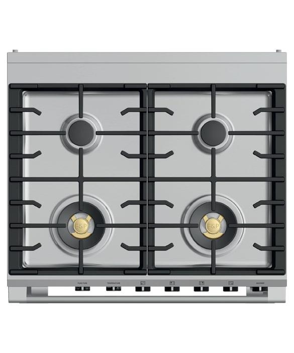 Fisher Paykel - 3.5 cu. ft  Dual Fuel Range in Stainless - OR30SCG6X1