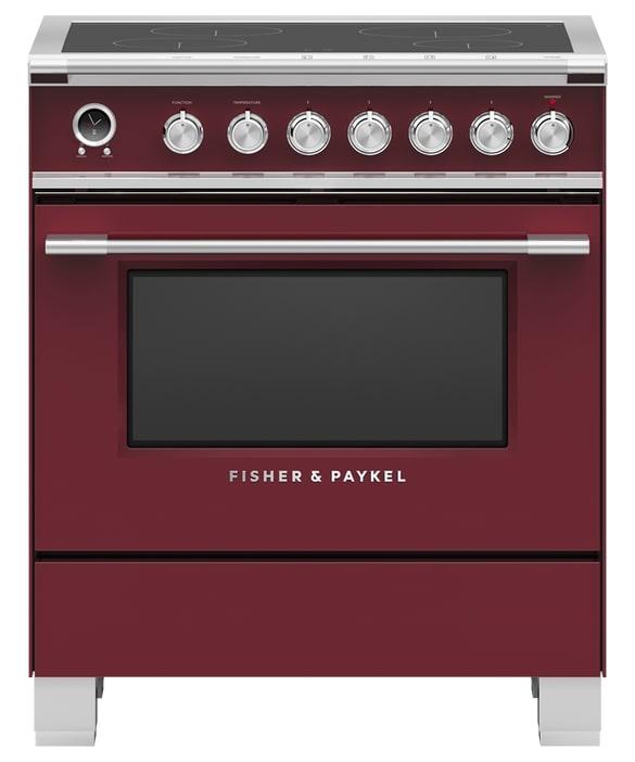 Fisher Paykel - 3.5 cu. ft  Induction Range in Red - OR30SCI6R1