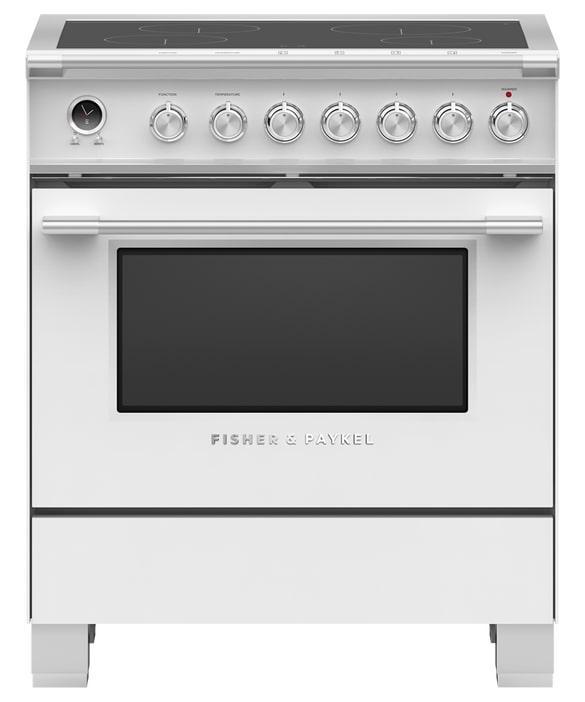 Fisher Paykel - 3.5 cu. ft  Induction Range in White - OR30SCI6W1