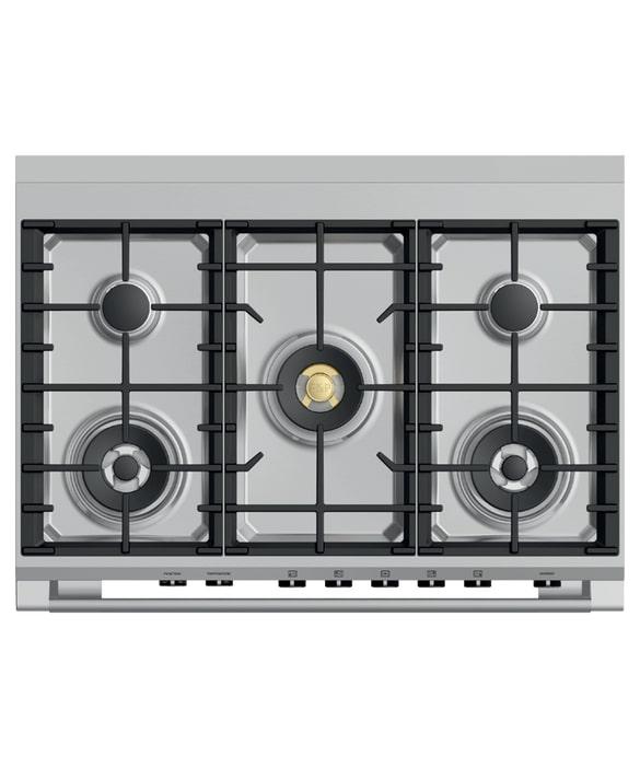Fisher Paykel - 4.9 cu. ft  Dual Fuel Range in Stainless - OR36SCG6X1