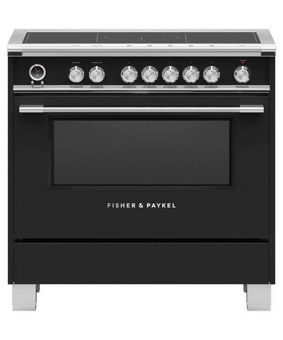 Fisher Paykel - 4.9 cu. ft  Induction Range in Black - OR36SCI6B1